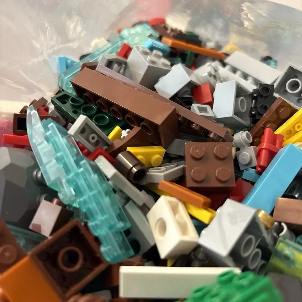 Mini Lego Bulk Lot - Over 3 Pound of Assorted Colors & Sizes Building Baseplate